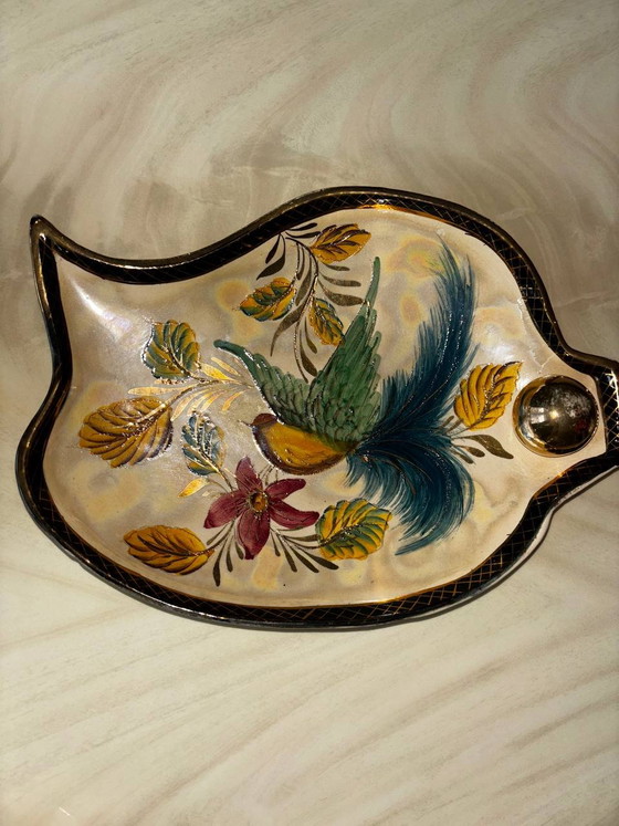 Set di 3 ciotole in ceramica vintage H. Bequet Quaregnon Belgio – Decorazione con uccelli – Horst Janssen (photo 3 of 8)