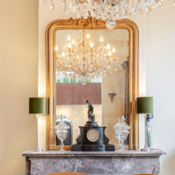 Vintage Maria Theresia crystal chandelier, Bohemia ca. 1955, 15 lights, Ø100 cm, Glass, Transparent (photo 4 of 7)