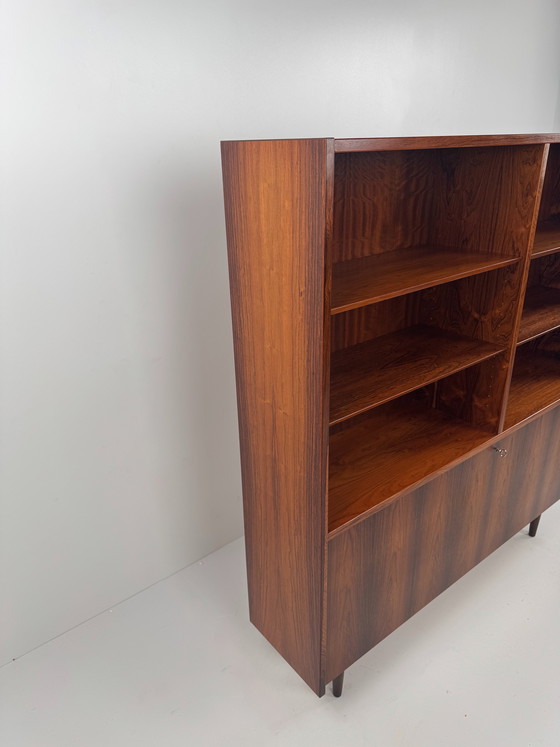 Image 1 of Poul Hundevad Rosewood Bookcase – Danish Design with Hidden Functionality