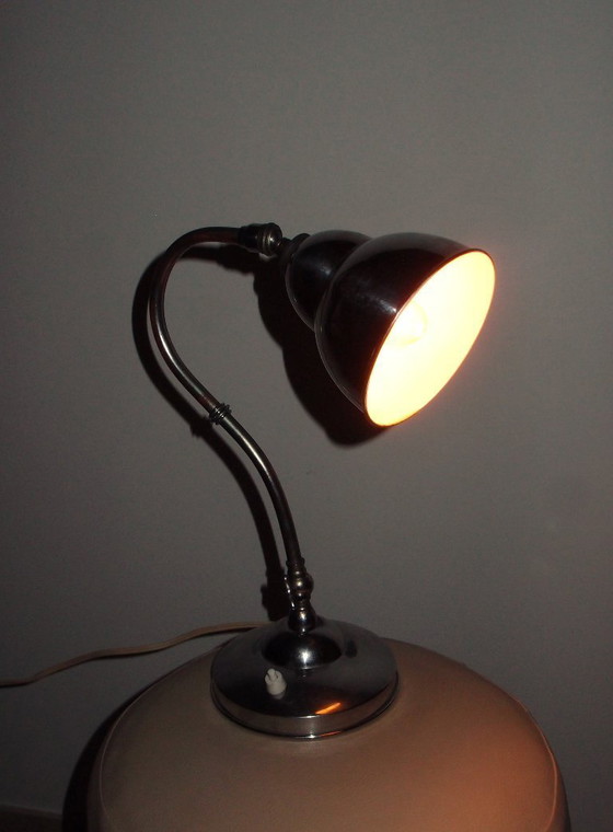 Image 1 of Art Deco Articulated Gooseneck Desk Lamp