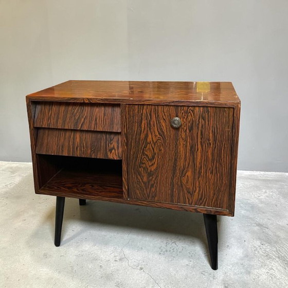 Image 1 of Mid Century Modern Danish style rosewood effect retro sideboard with drawers, 1960s