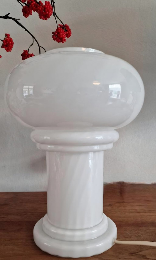 Murano swirl table lamp midcentury