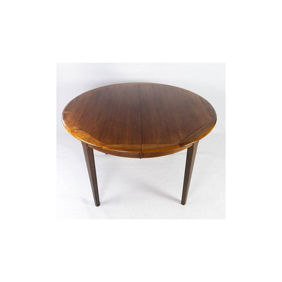 Image 1 of Vintage rosewood dining table with two extension plates, Denmark 1960