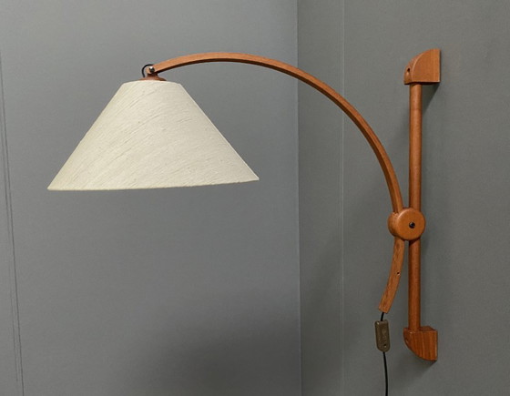 Image 1 of Teak-Wandleuchte von Domus Denmark aus den 1970er Jahren