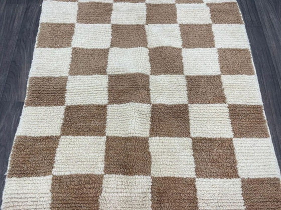 Image 1 of Handwoven Berber rug with traditional colorful patterns, 150/250 cm