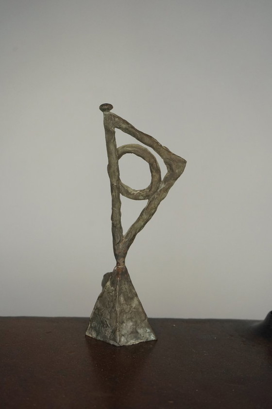 Image 1 of  Miniature Abstract Bronze Sculpture DVW. 1988