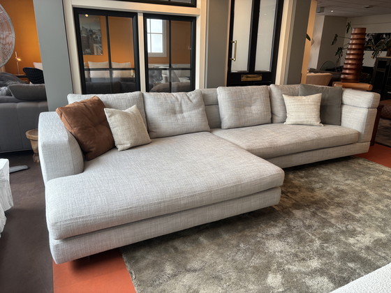 Image 1 of Minotti Alexander modular corner sofa in fabric Cat. G Ayala sabbia