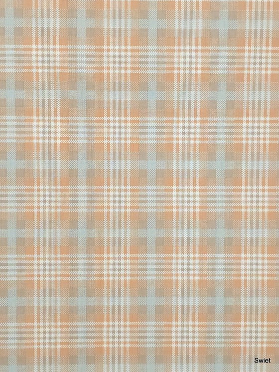 14295 Vintage Checkered Wallpaper Orange Blue Beige – Wall decoration (photo 3 of 6)