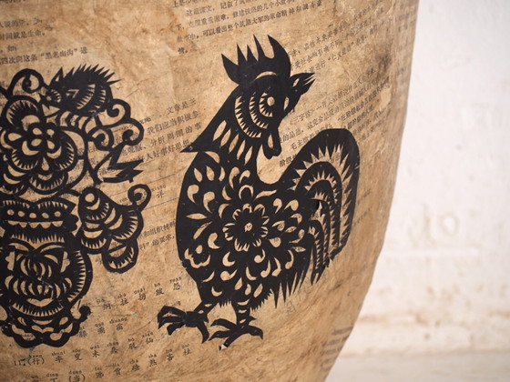 Antique Chinese papier-mâché container – China, circa 1900 – Decorative Objects, Paper, Rustic (photo 26 of 40)