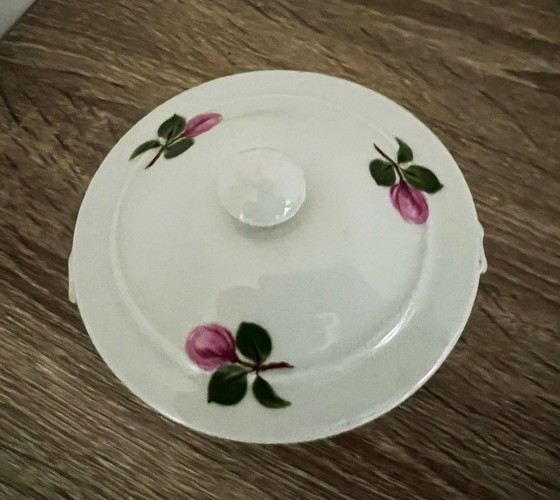 Image 1 of Azucarero o dulcera Apilco - Decoración rosas