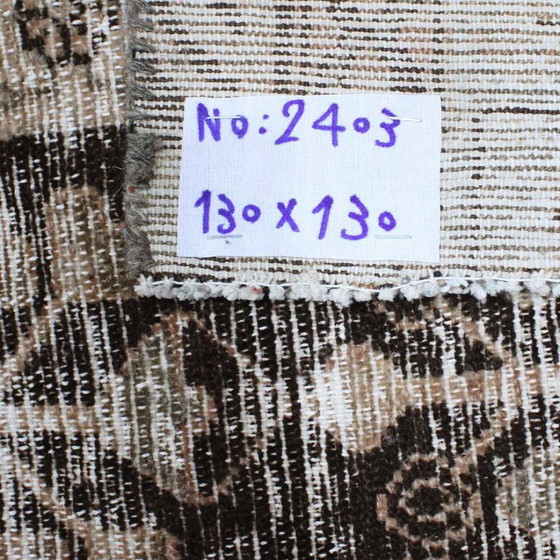 Image 1 of Retroslice vintage vloerkleed 130x130