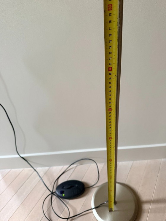 Image 1 of messing kleurige leeslamp voor naast stoel, verstelbaar