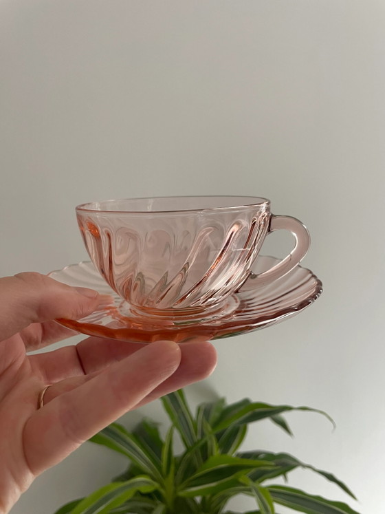 Set Tazze Rosa Arcoroc – Stoviglie, Vintage (photo 2 of 5)