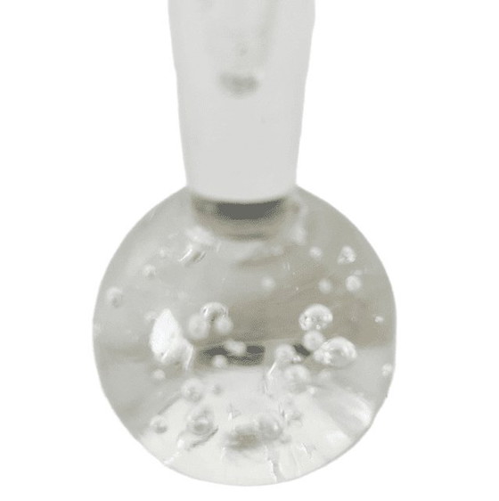 Image 1 of Vintage mid-century bud vase with bubbles Kosta Boda 1970's