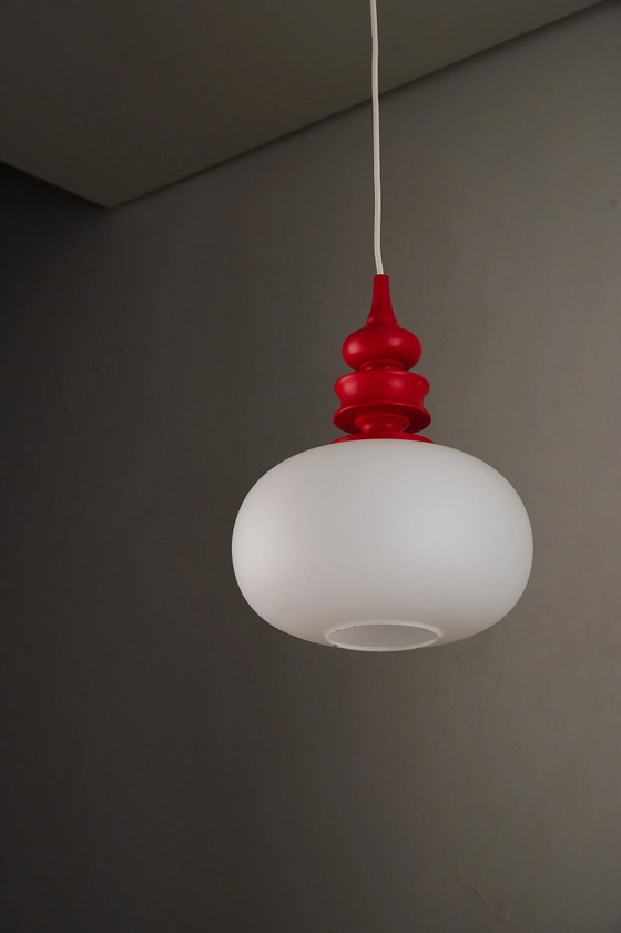 Lámpara Colgante Cosack con Adorno Rojo, Cosack Leuchten, Plafones, Vidrio (foto 6 de 9)