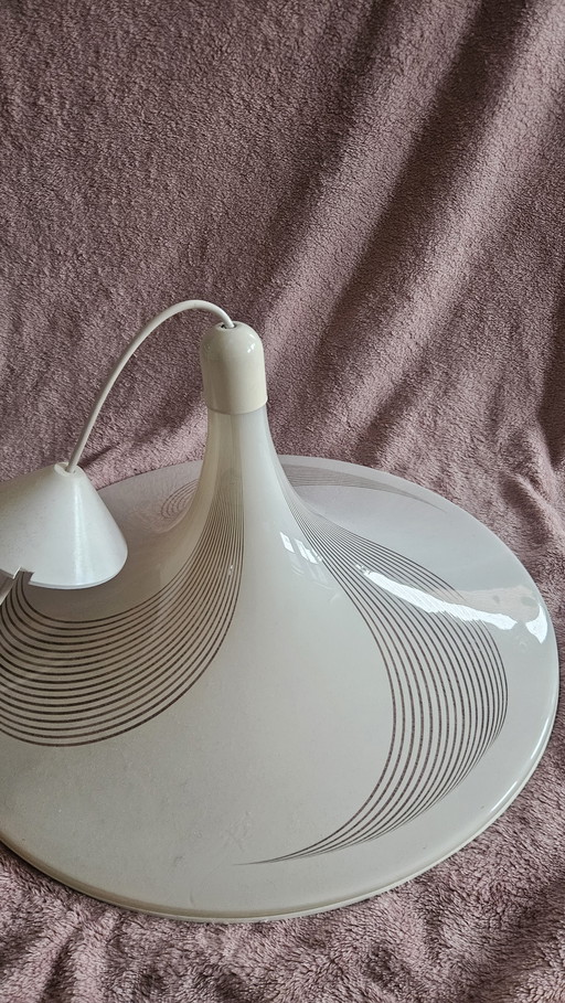 Lampada a sospensione in plastica "cappello da strega" Massive anni '80