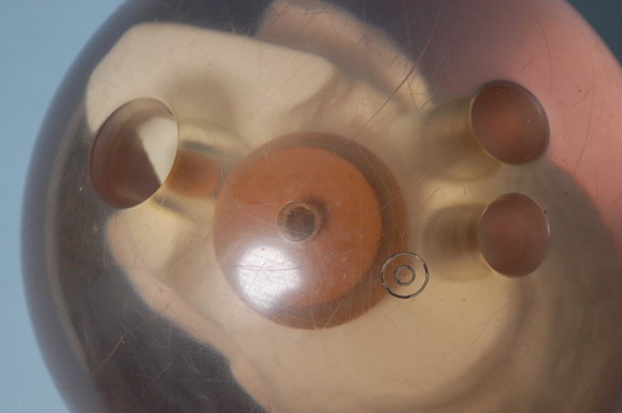 Image 1 of Bola de bolos con calavera de ebonita y bolsa a juego, década de 1990, EE. UU.