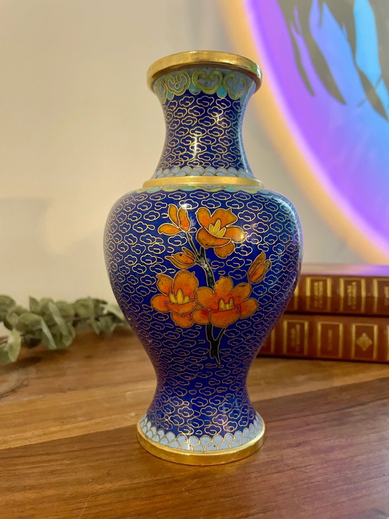 Jarrón Chino Cloisonné – Jarrones (photo 2 of 4)