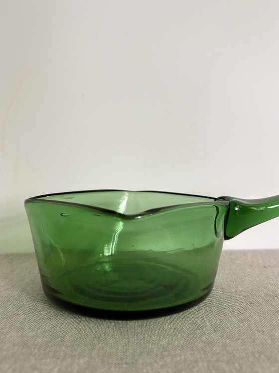 Bol Empoli Verde soufflé à la main - Italie années 70 – Glass (photo 2 of 10)
