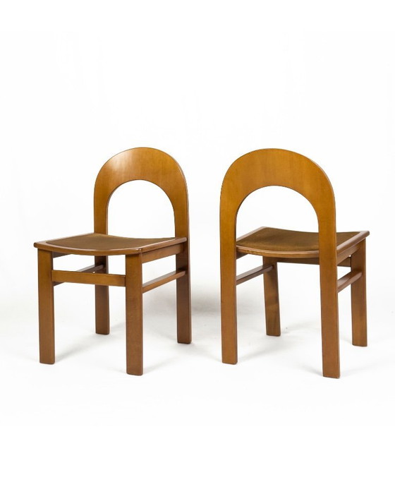 Image 1 of Set van 4 Arcadia-stoelen van Adalberto Caraceni voor Tagliabue, Italië, jaren 70.