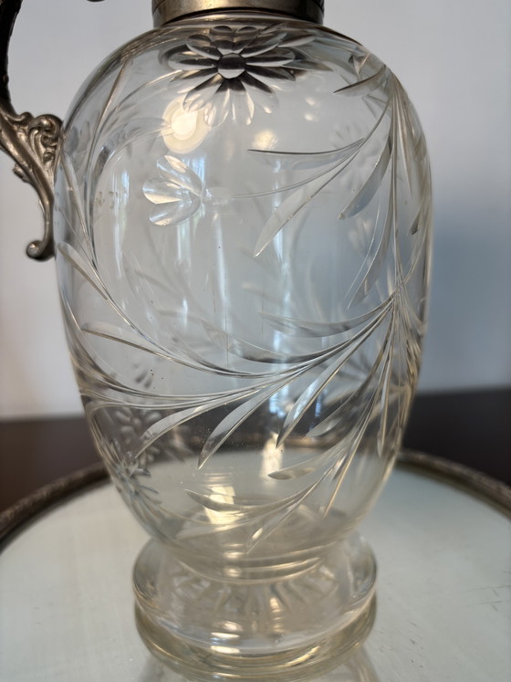 Baccarat Cruche Fin 19eme - Debutto 20eme – Bicchieri e caraffe, Crystal, Metal (photo 9 of 15)
