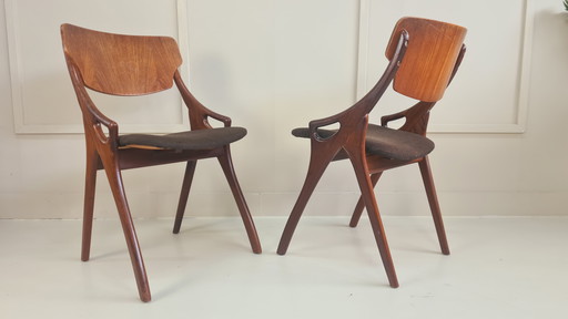 Danish Dining Chairs by Hovmand Olsen for Mogens Kold, 1960s