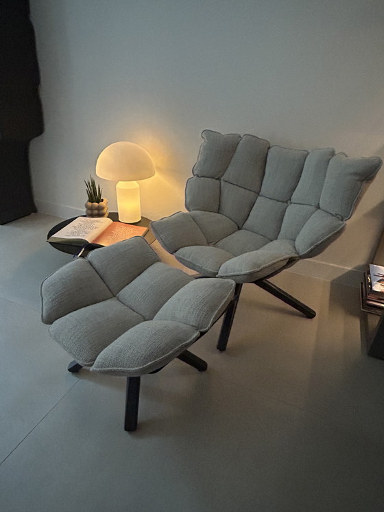 Image 1 of B&B Italia Husk Sessel mit Fußhocker