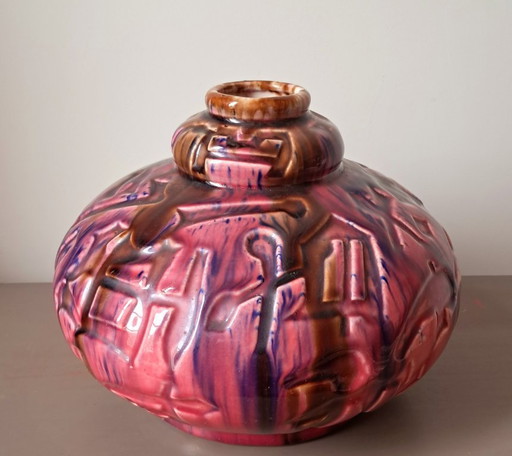 Vase Louis GUEULE dit ELGE. Art Déco