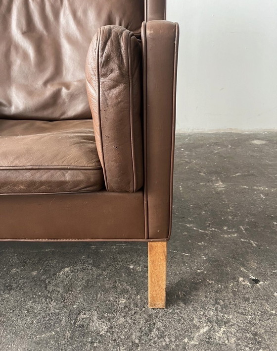 Image 1 of Borge Morgensen Coupé 2292 Vintage Designer Sofa Couch Leather