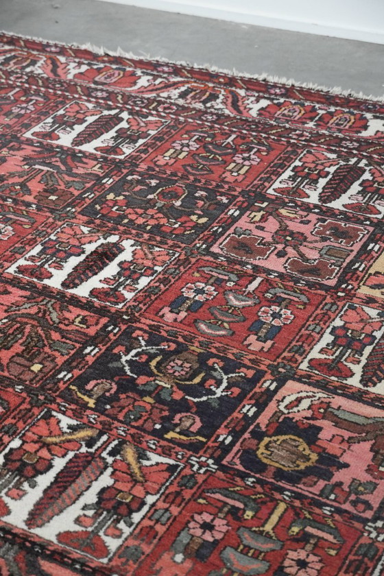 Image 1 of Tappeto orientale annodato a mano con bellissimi motivi tra cui dettagli rosa 312x220cm