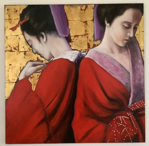 Two women in kimono (Louis Nagelkerke)