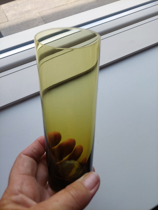 4x vintage tall long drink glasses