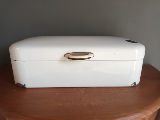 Scatola per il pane smaltata retrò