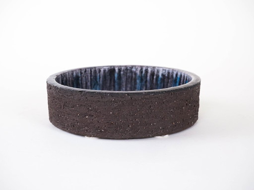 Bol de cerámica, diseño danés, década de 1960, fabricado en Dinamarca.