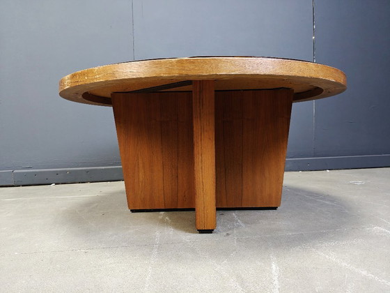 Image 1 of Scandinavian etched brass coffee table, 1960s 