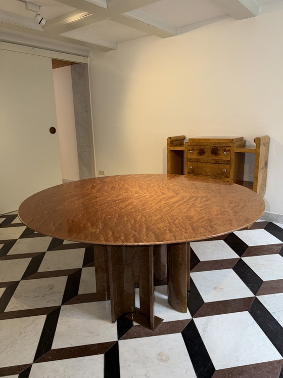 Image 1 of Giorgetti offredi table for Saporiti Italia 1980s