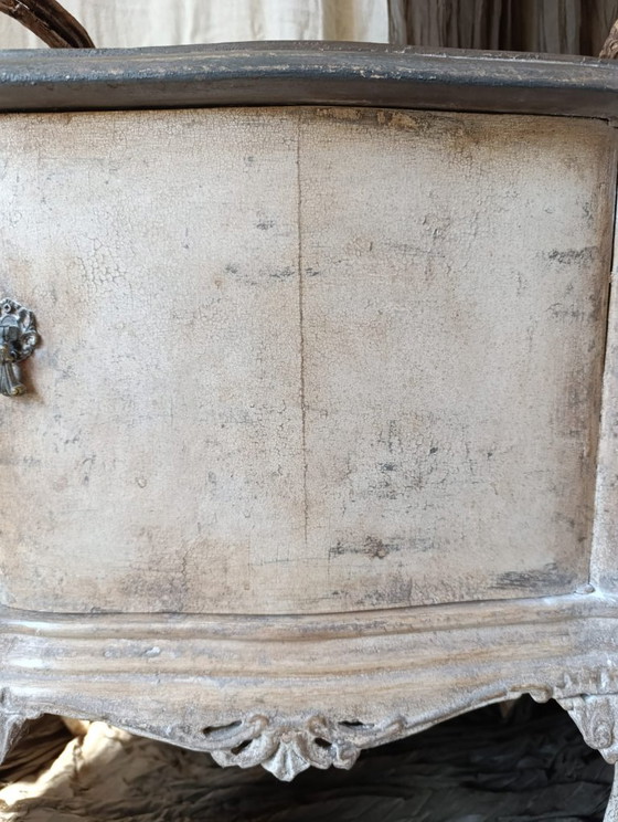 Image 1 of Chippendale style bedside table