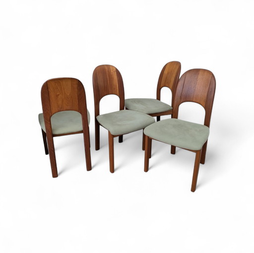 Vintage Danish set, 4 dining chairs, Holstebro