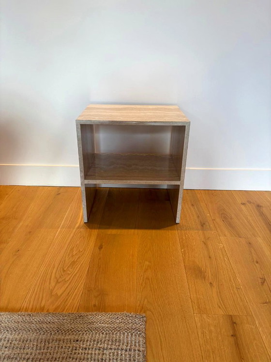 Pair of Napoli natural travertine Nightstands (photo 2 of 5)