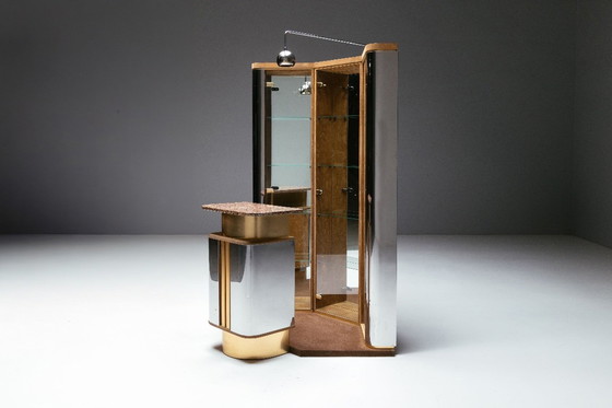 Image 1 of Bar corner cabinet by Willy Rizzo, Italy, 1970s