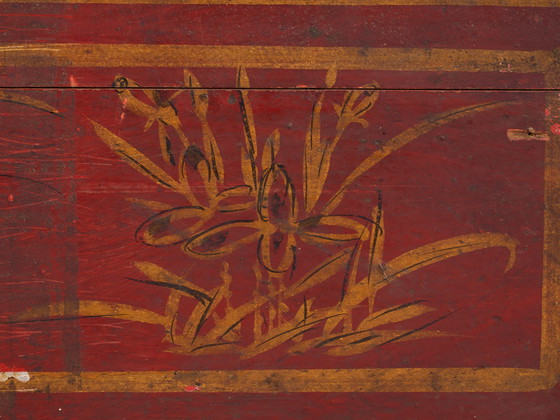 Antiker rot lackierter Koffer (ca. 1900) #40 – Aufbewahrungsschrank (photo 33 of 39)