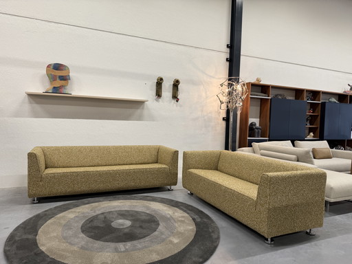 Gelderland 4800 Sofa 3 & 2.5 Seater De Ploeg Nuvola fabric Yellow