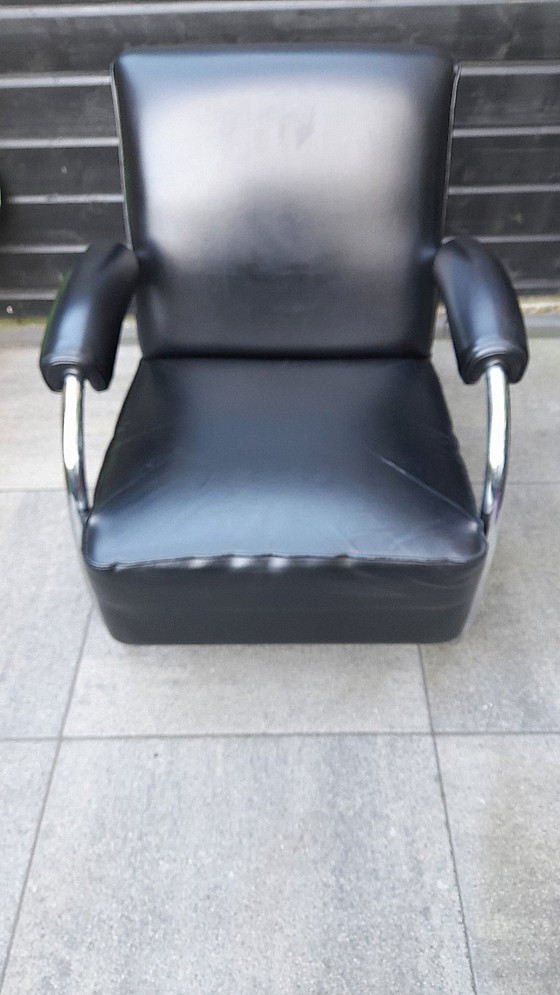 Vintage Buisframe Fautuil – Fauteuils, Skai (photo 10 of 10)