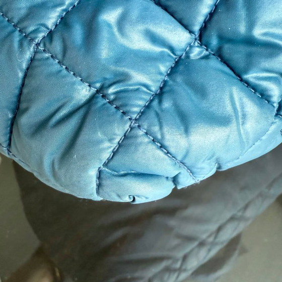 Image 1 of Borsa tote Chanel Coco Cocoon in nylon trapuntato, blu, n. 13