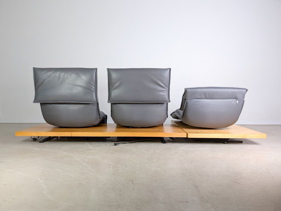 Image 1 of Koinor Free Motion Edit 2 Sofa Couch Ecksofa Leder Balkeneiche