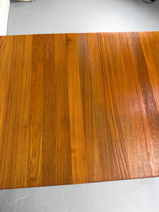 Uitschuifbare Teak Eettafel van Glostrup, jaren 70, Mid Century Modern (foto 4 van 20)