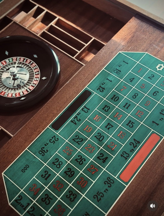 Italiaanse Sorrento Speeltafel Inclusief Roulette Klokje – Bijzettafels, Wood (photo 6 of 13)