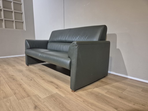 Montel Mondi - 2.5 seater Sofa - Green - Leather - New condition