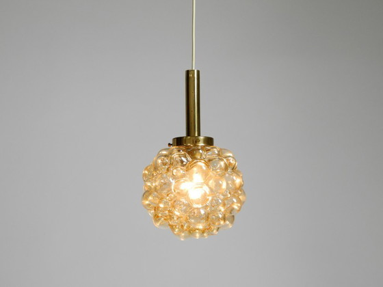 Image 1 of Beautiful original glass bubble pendant lamp from the 1960s | Manufactured by Limburg | Designed by Helena Tynell