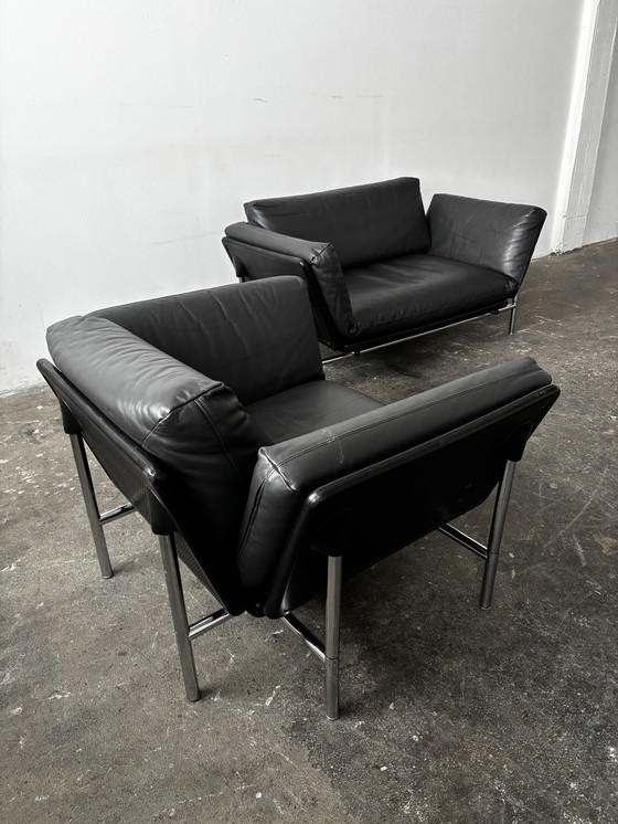 Image 1 of Divano vintage Dema Rataplan, poltrona in pelle